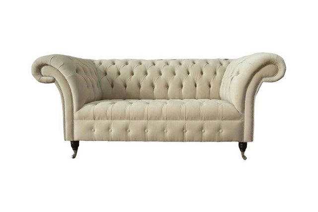 Xlmoebel Sofa Zwei-Sitzer Polstersofa Textil Luxus Chesterfield Couch, Herg günstig online kaufen