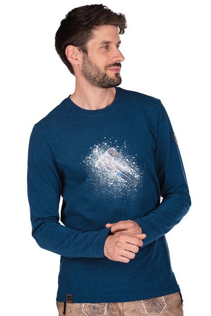 Almgwand Trachtenshirt Longsleeve Herren - NISSLALM - denim günstig online kaufen