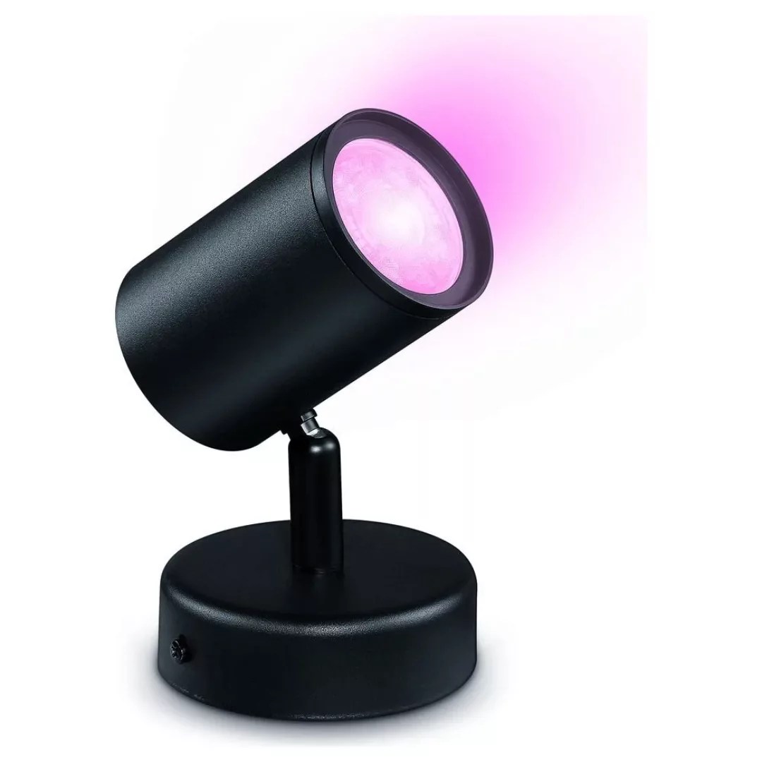 WiZ Imageo LED-Spot 1-flg. RGB, schwarz günstig online kaufen