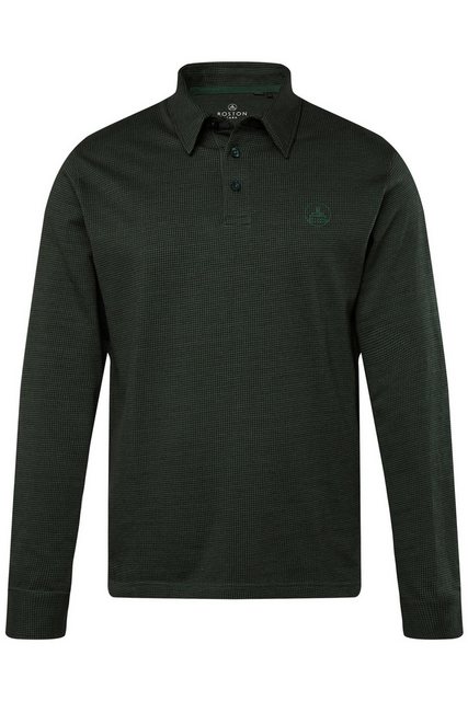 Boston Park Poloshirt Boston Park Poloshirt Langarm Minimal-Muster günstig online kaufen