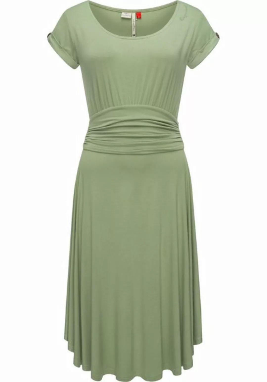 Ragwear Sommerkleid Yvone Solid leichtes Jersey-Kleid mit Taillengürtel günstig online kaufen