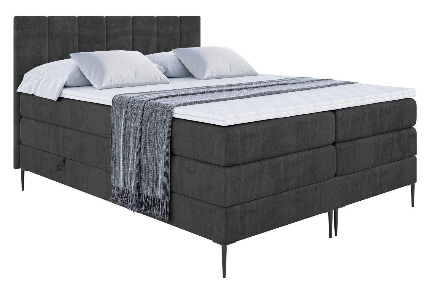 ALTDECOR Boxspringbett MOETI-F KING (Multipocket-Matratze H4, günstig online kaufen