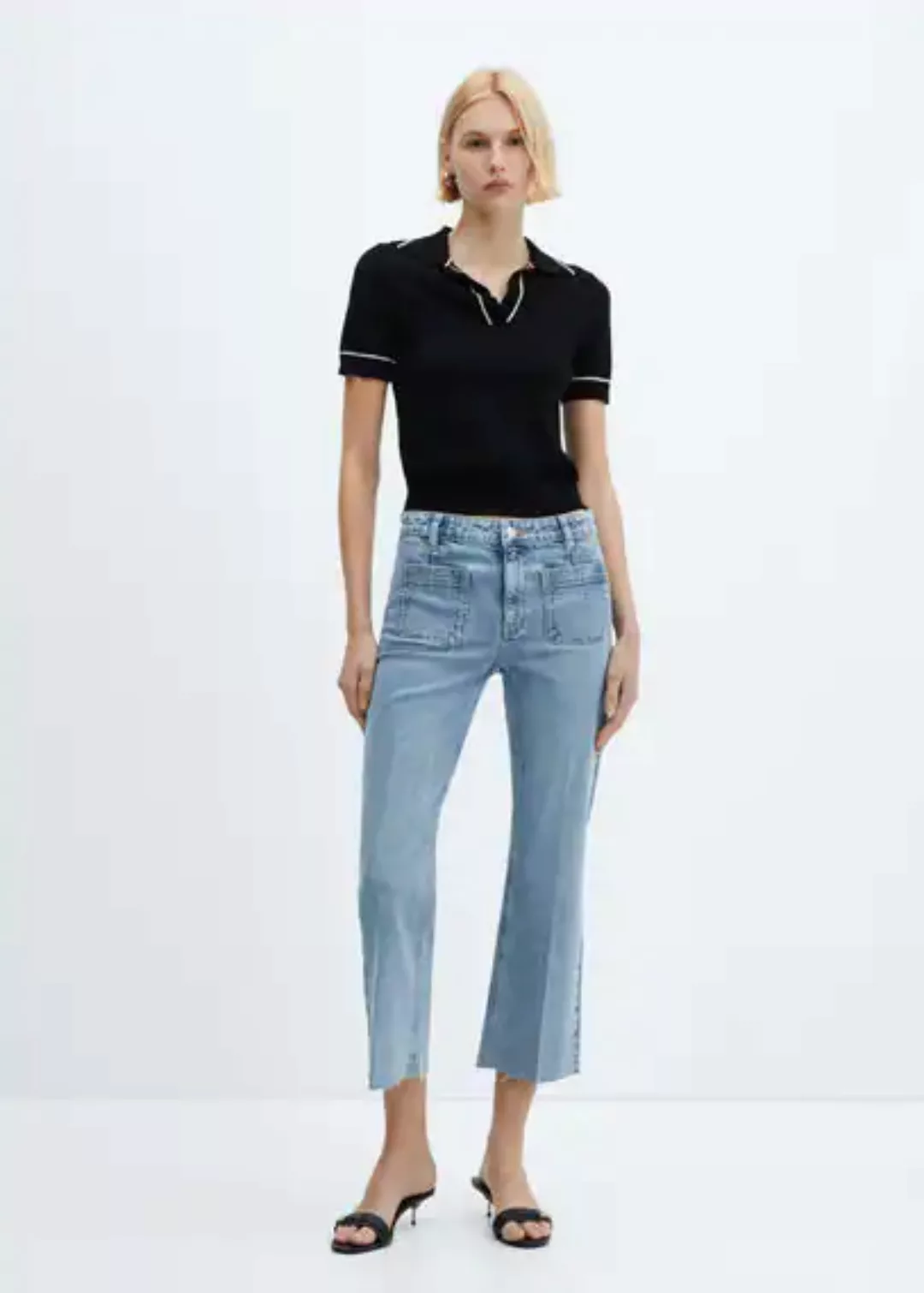 Flared Jeans mit Taschen günstig online kaufen