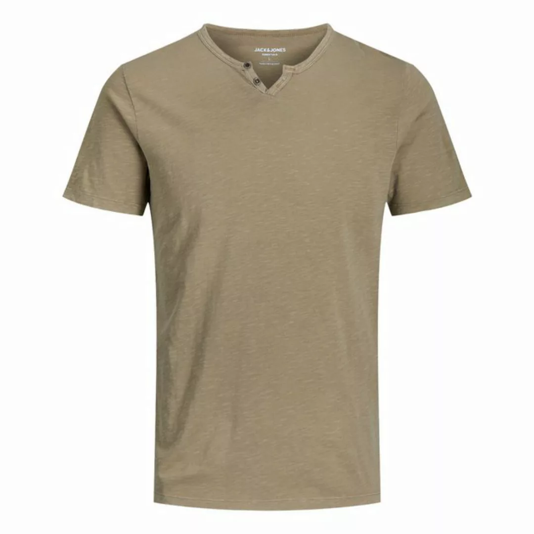 Jack & Jones Herren Rundhals T-Shirt JJESPLIT - Slim Fit günstig online kaufen