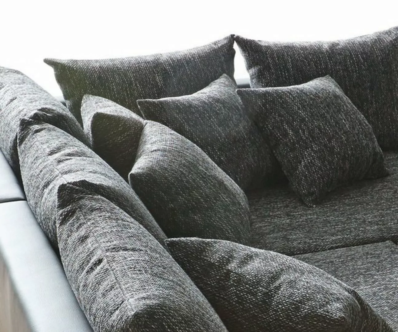 DELIFE Wohnlandschaft Clovis, Schwarz Wohnlandschaft modulares Sofa aus Mod günstig online kaufen