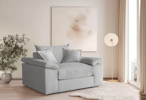 Home affaire XXL-Sessel "Soft&Cosy", in Cord, inklusive 2 Zierkissen günstig online kaufen