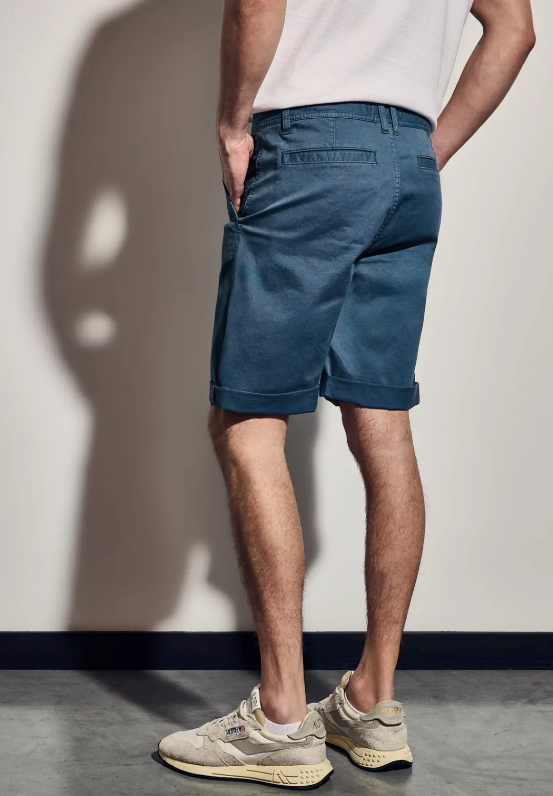 STREET ONE MEN Shorts, aus Baumwolle mit Stretchanteil günstig online kaufen