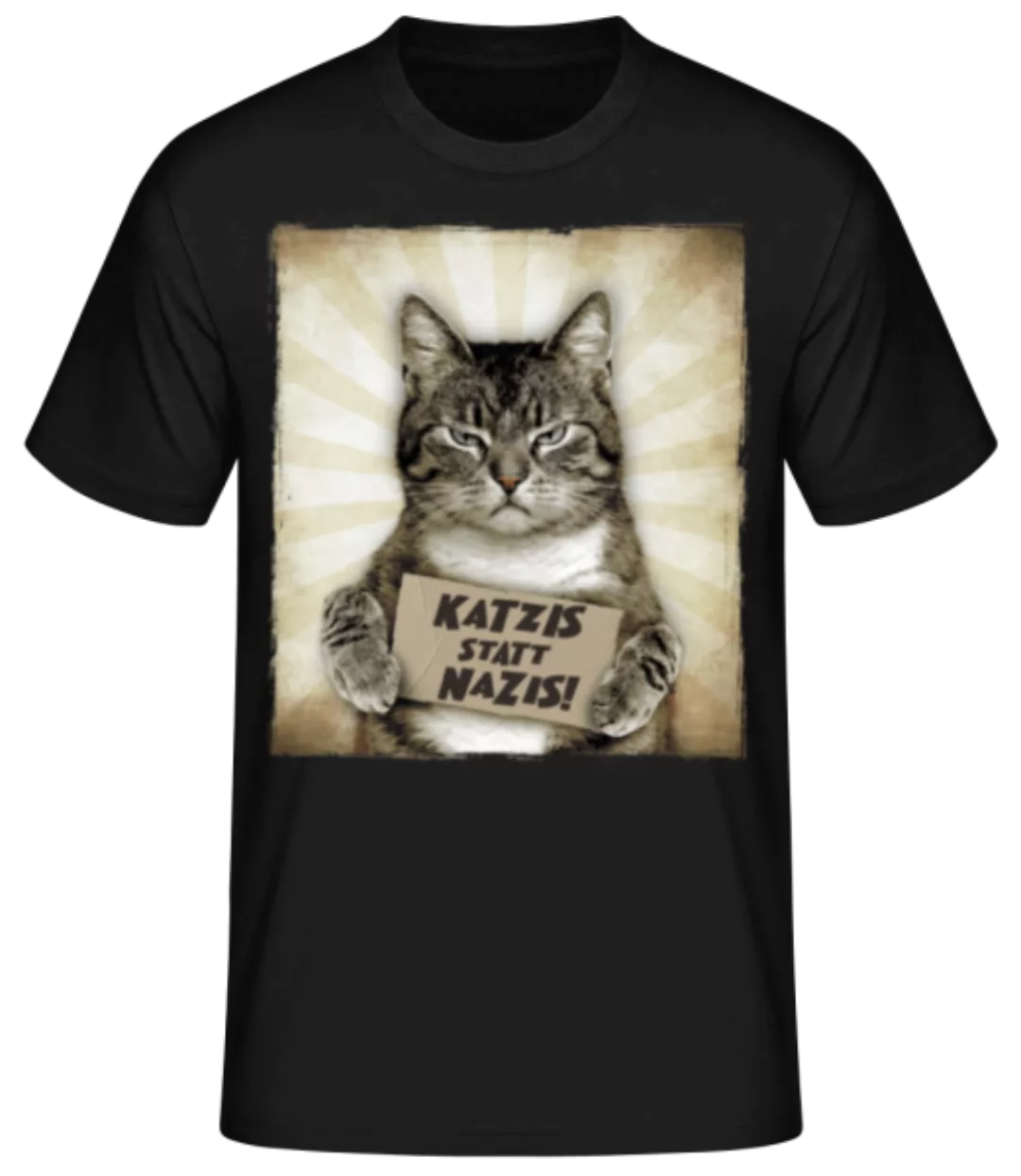 Katzis Statt Nazis · Männer Basic T-Shirt günstig online kaufen