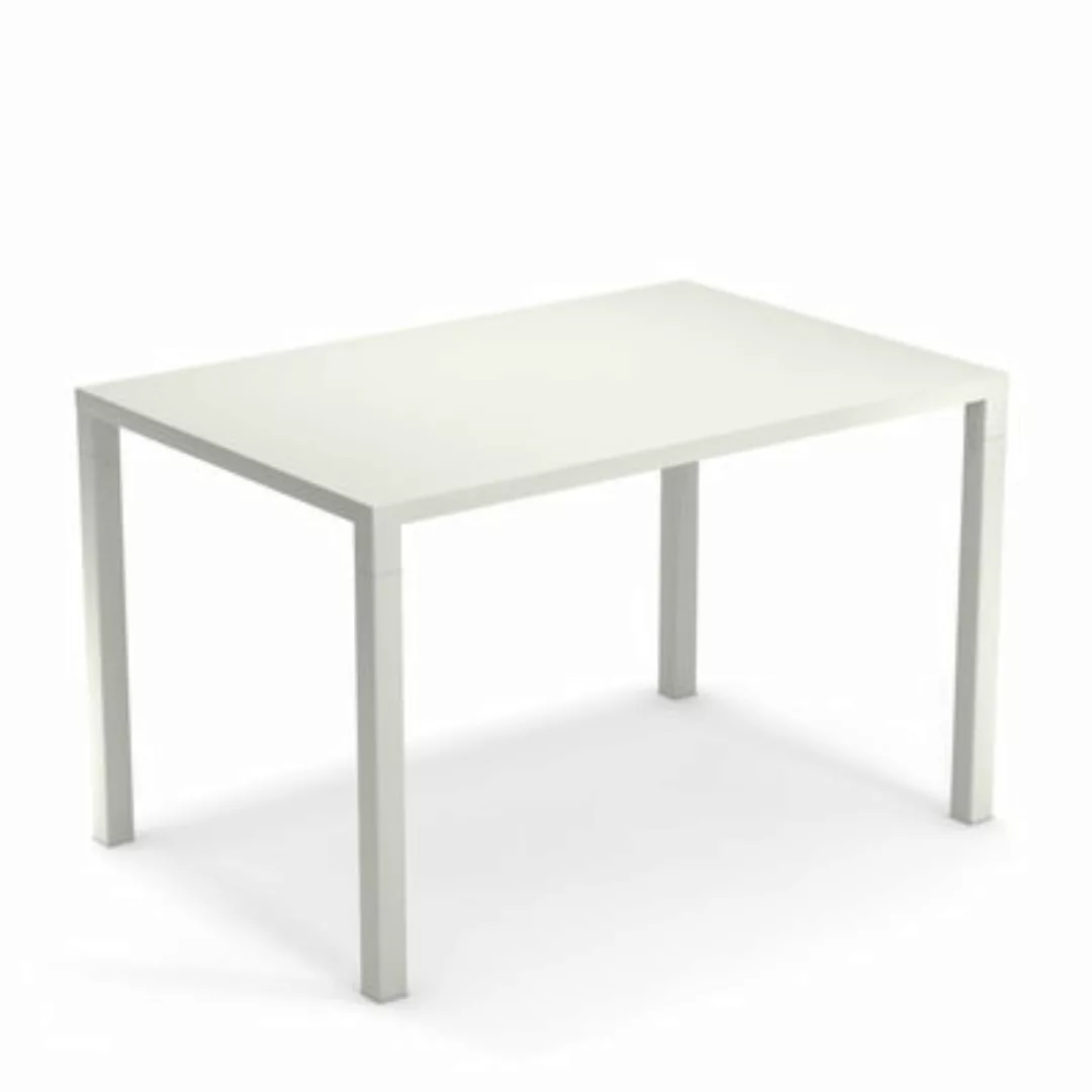 rechteckiger Tisch Nova metall weiß / Metall - 120 x 80 cm - Emu - Weiß günstig online kaufen