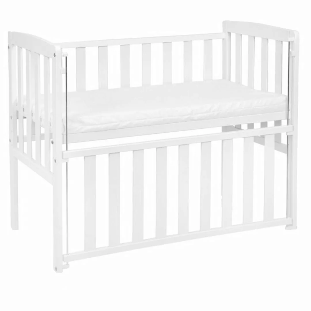 Babyhafen Beistellbett 100x50 Babybett Boxspring Tola weiß mit Matratze Kle günstig online kaufen