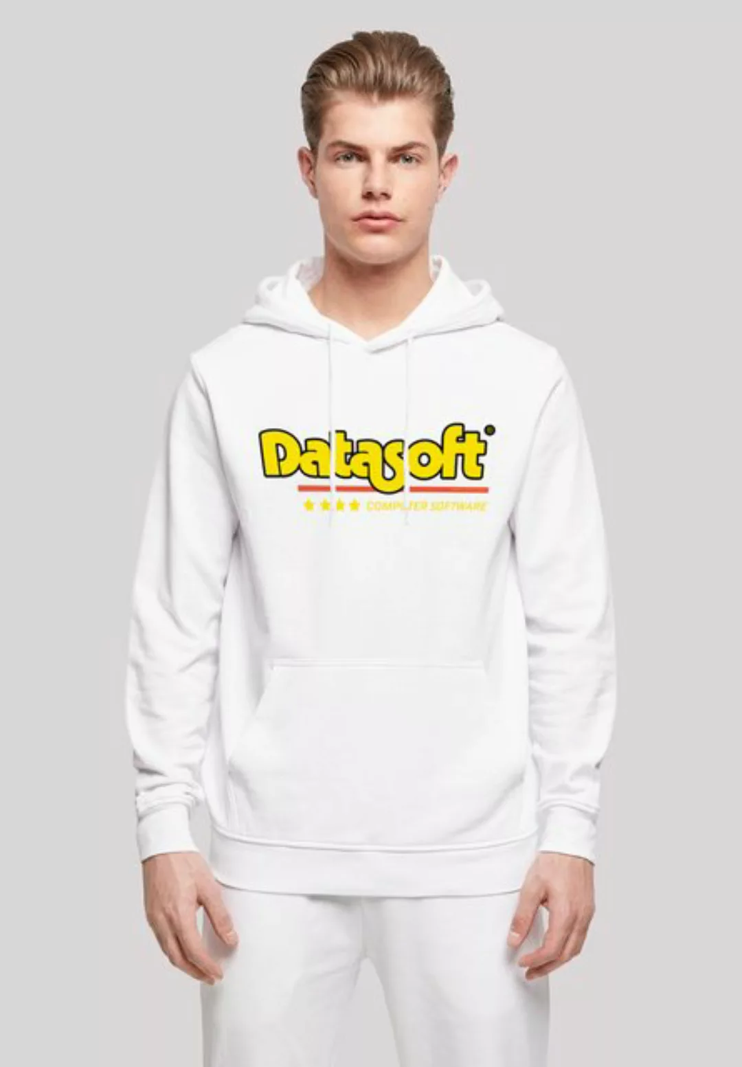 F4NT4STIC Kapuzenpullover Retro Gaming Datasoft Logo gelb Print günstig online kaufen