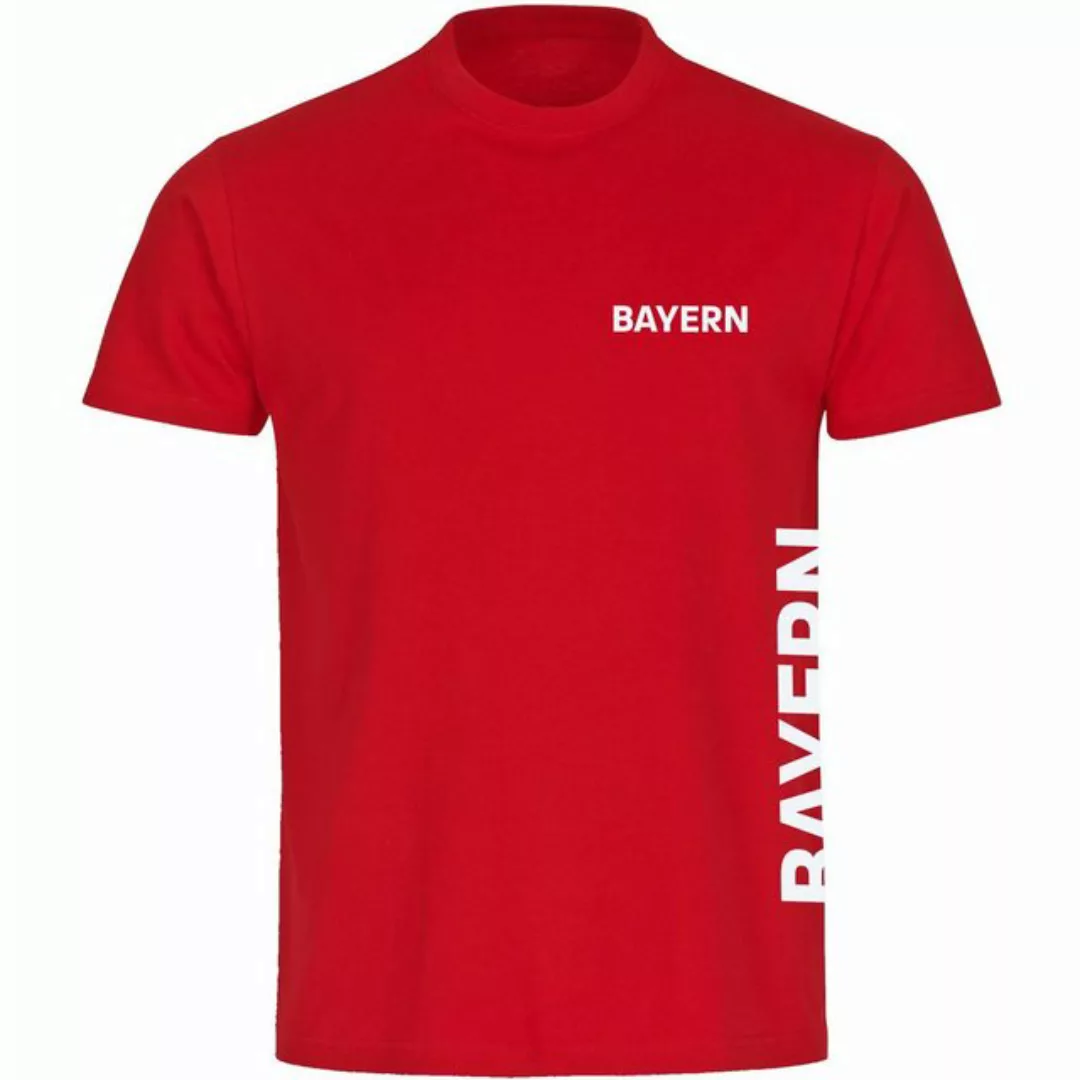 multifanshop T-Shirt Herren Bayern - Brust & Seite - Männer günstig online kaufen