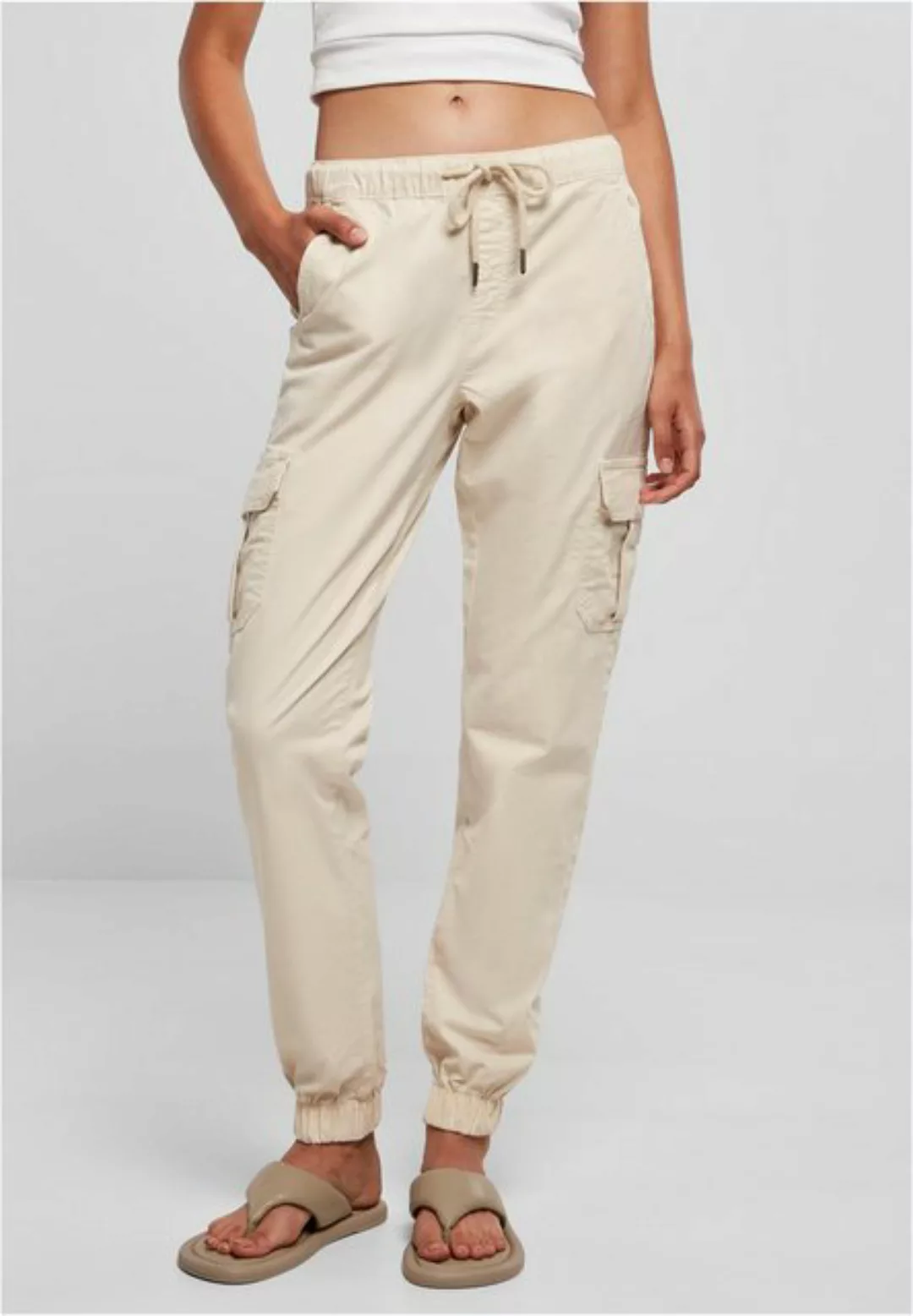 URBAN CLASSICS Cargohose TB3626 - Ladies High Waist Cargo Jogging Pants whi günstig online kaufen