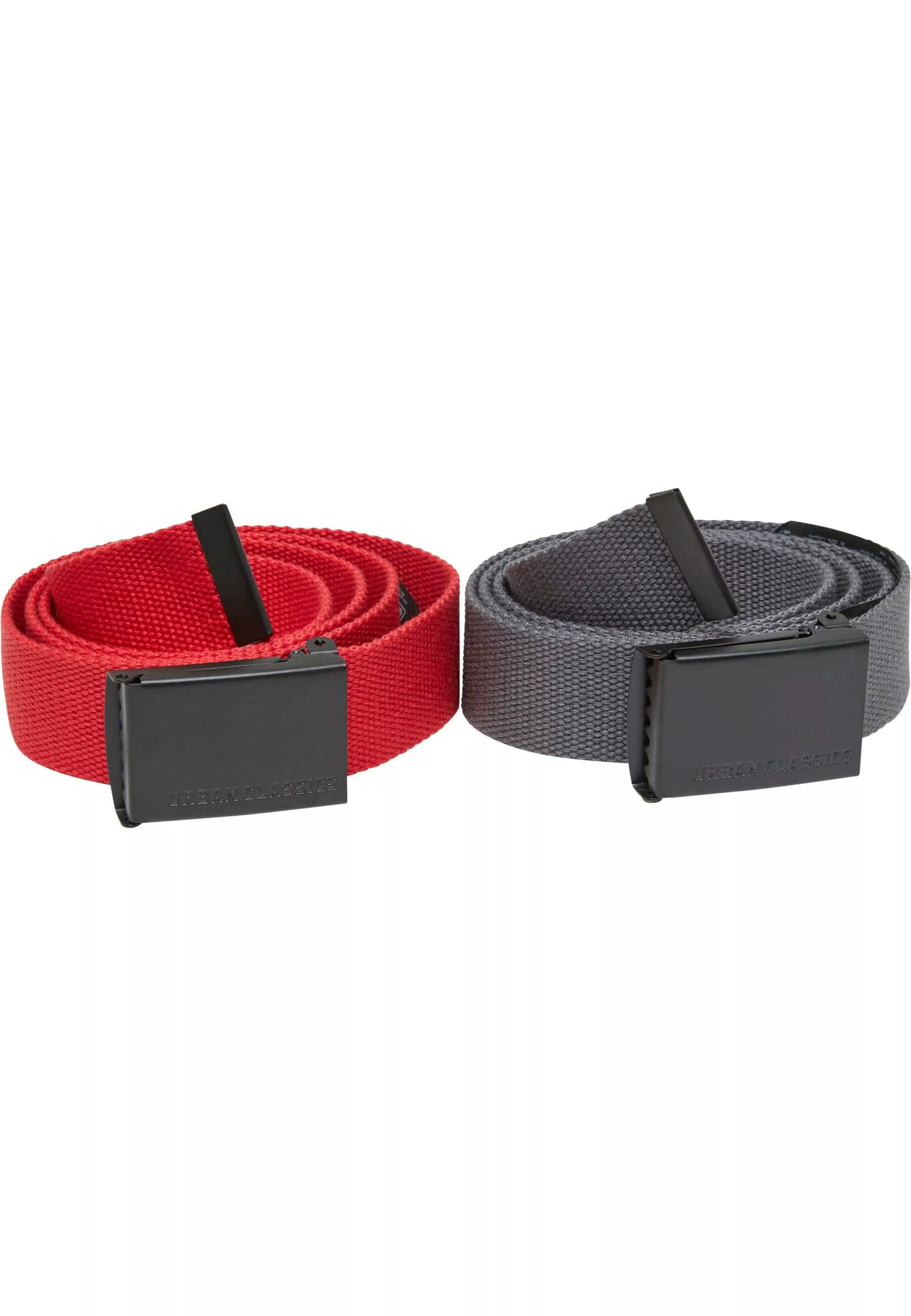 URBAN CLASSICS Synthetikgürtel "Urban Classics Canvas Belt 2-Pack" günstig online kaufen