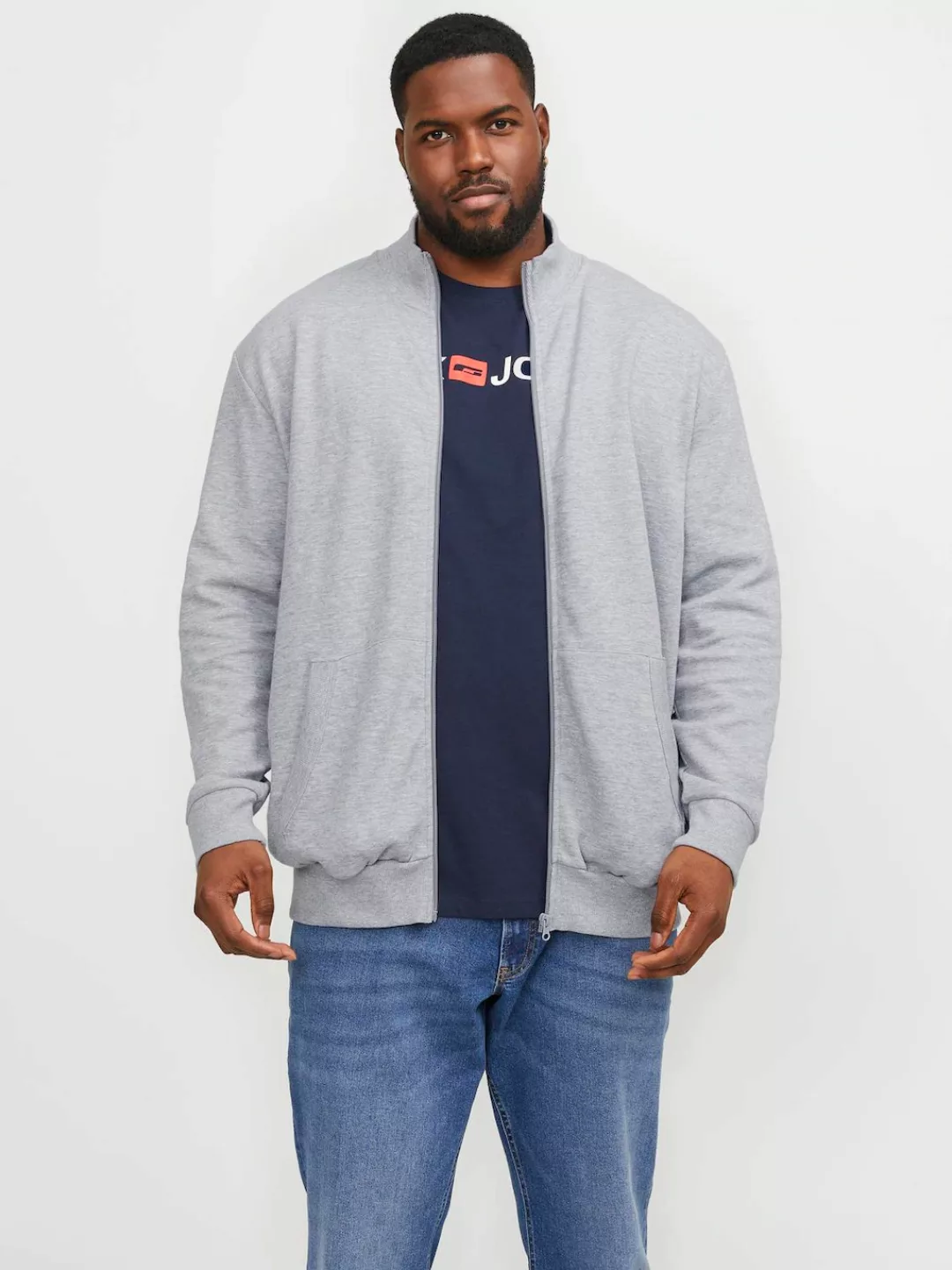 Jack & Jones PlusSize Sweatshirt JJEPAULOS SWEAT ZIP NOOS PLS günstig online kaufen