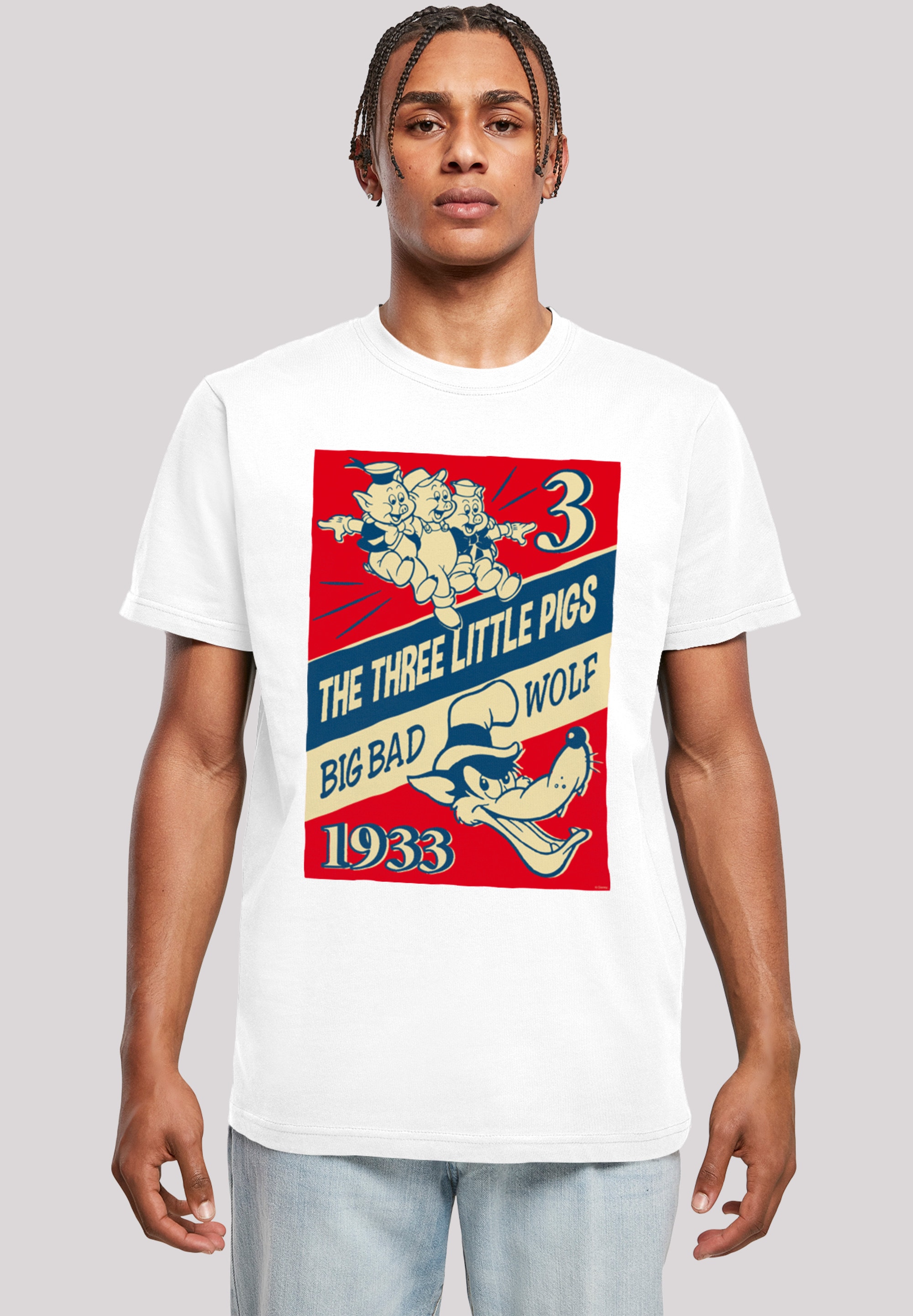 F4NT4STIC T-Shirt "Disney Die Drei Kleinen Schweinchen", Herren,Premium Mer günstig online kaufen