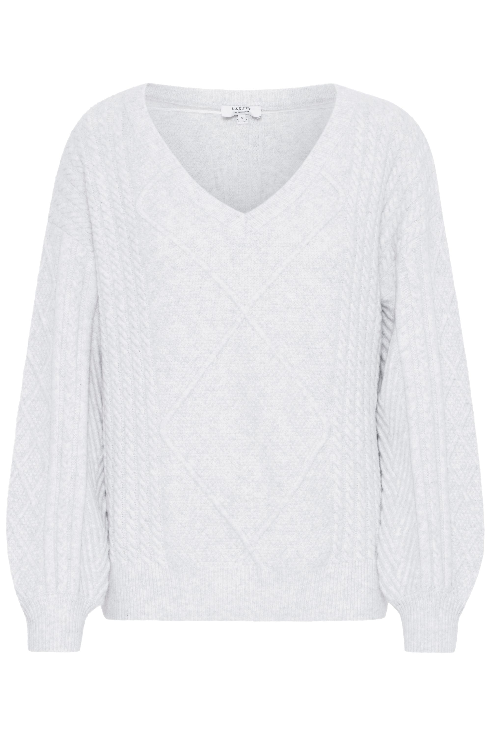 b.young Strickpullover "Strickpullover BYMEDI VNECK JUMPER -" günstig online kaufen