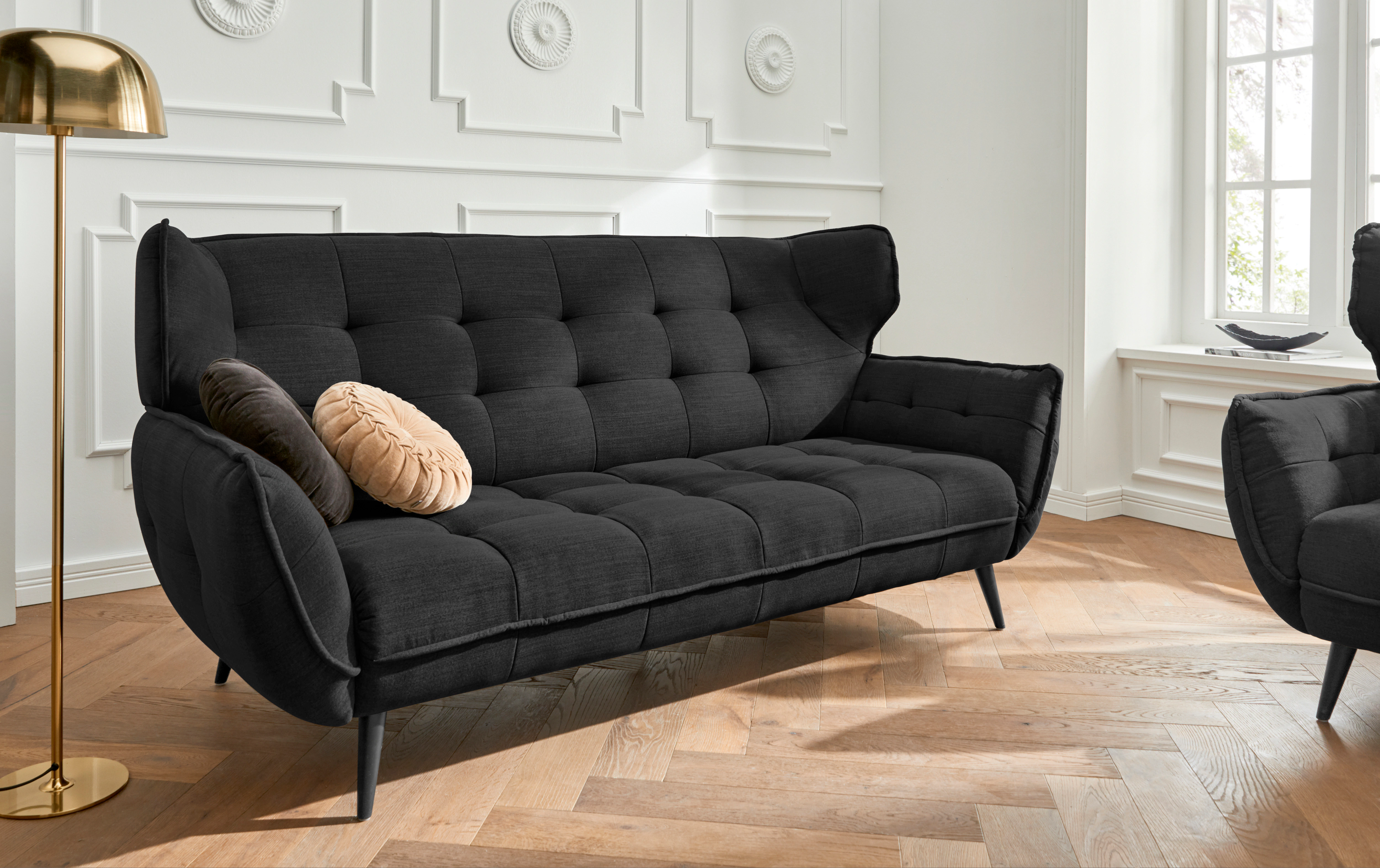 Leonique 3-Sitzer "Ariana", Big-Sofa bzw. stylischer Hochlehner günstig online kaufen