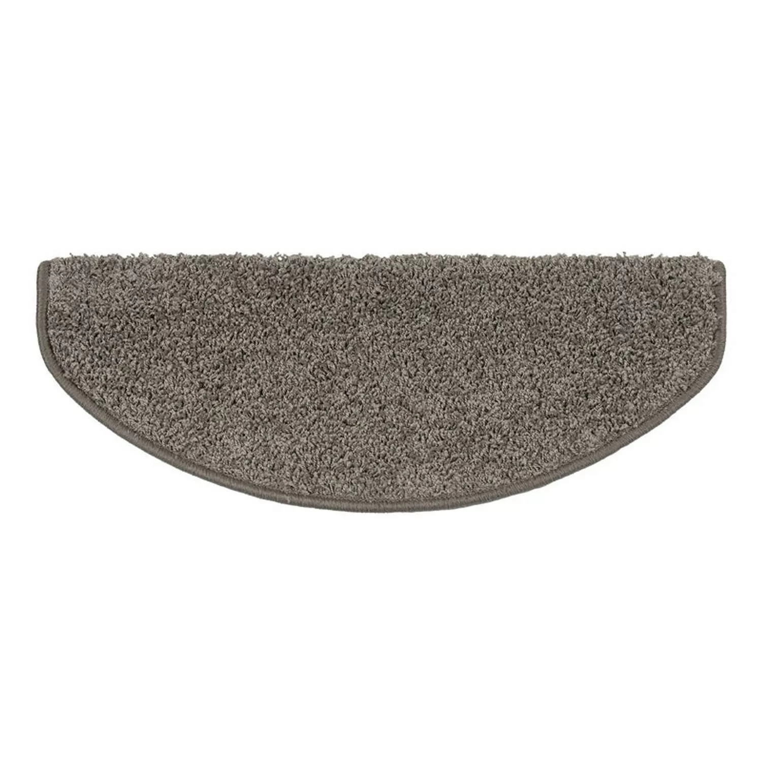 KARAT Shaggy Stufenmatte Sphinx Hochflor Grau 23,5 x 65 cm Halbrund günstig online kaufen