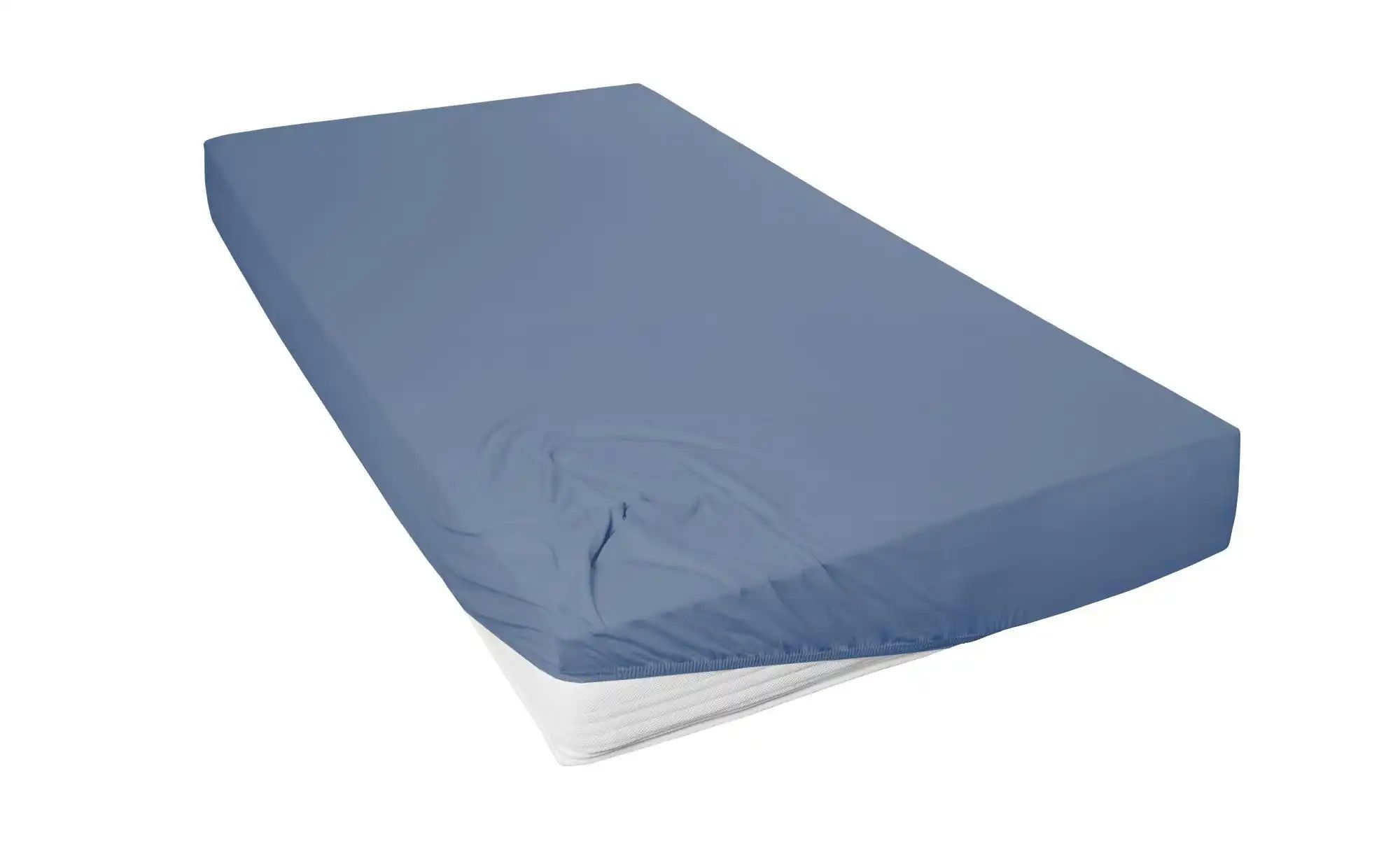como Jersey-Spannbetttuch   ¦ blau ¦ Maße (cm): B: 200 Bettwaren > Bettlake günstig online kaufen