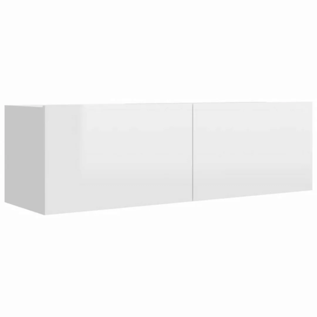 furnicato TV-Schrank Hochglanz-Weiß 100x30x30 cm Holzwerkstoff (1-St) günstig online kaufen