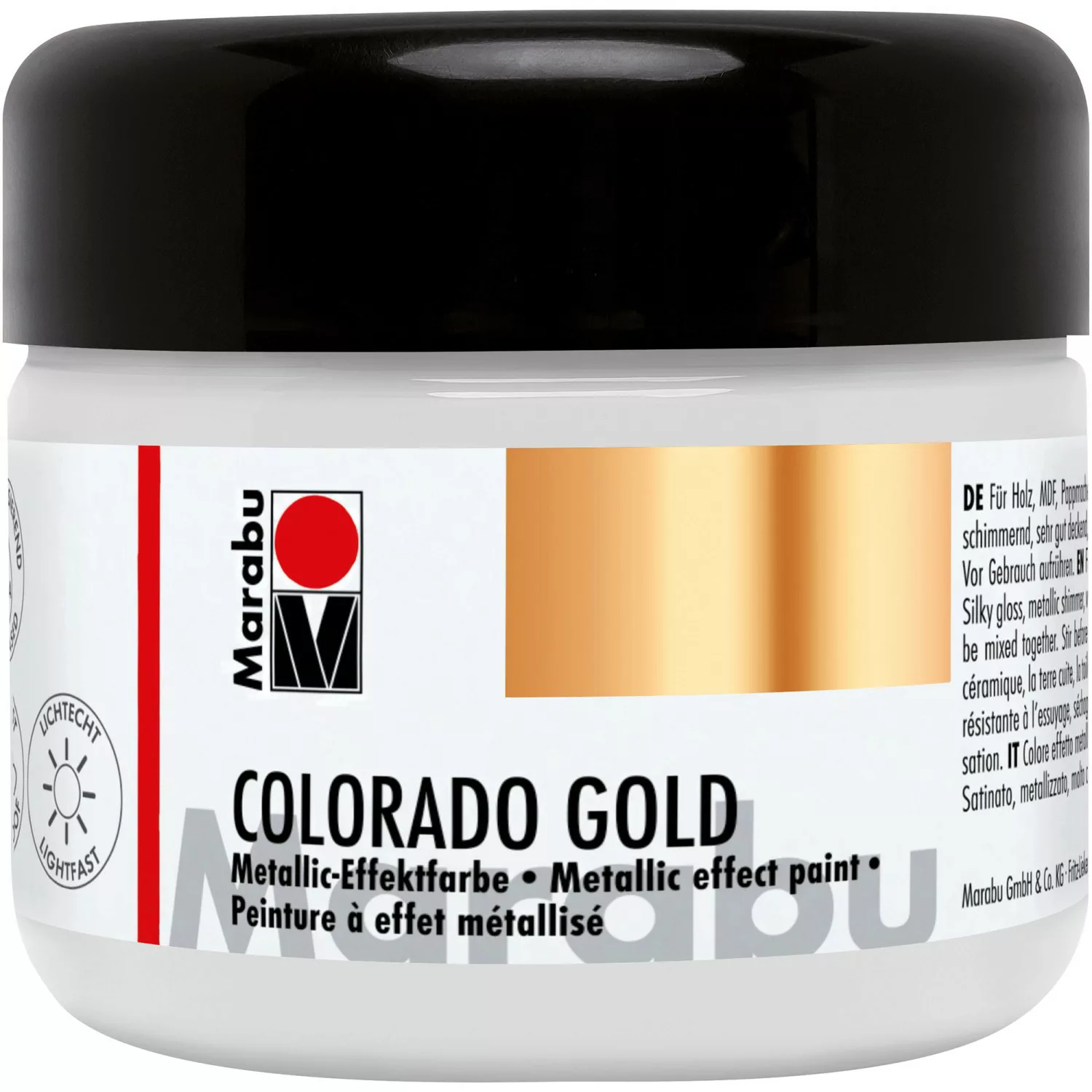 Marabu Metallic-Effektfarbe Colorado Gold 225 ml Metallic-Silber günstig online kaufen
