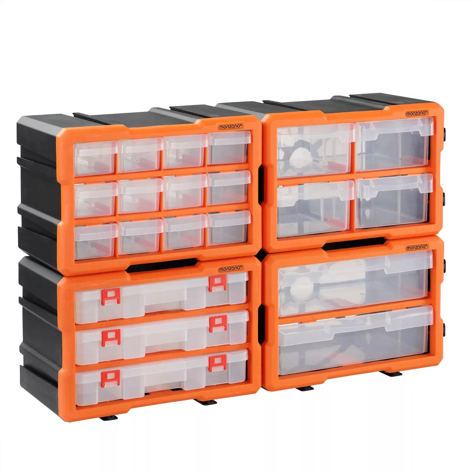 monzana Aufbewahrungsbox Set (4 St), Kleinteilemagazin günstig online kaufen