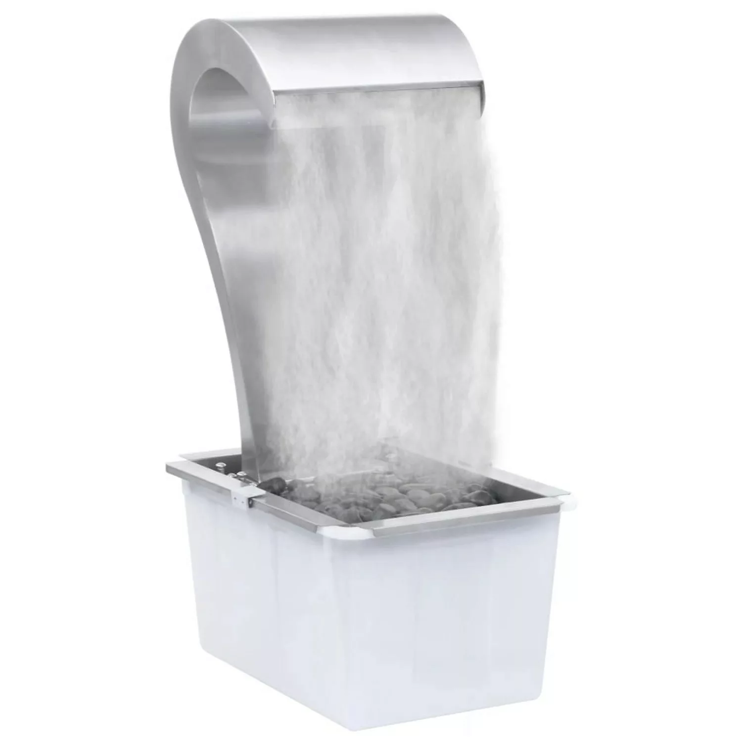 Garten-wasserfall Silbern 52,4x34,2x82 Cm Edelstahl günstig online kaufen