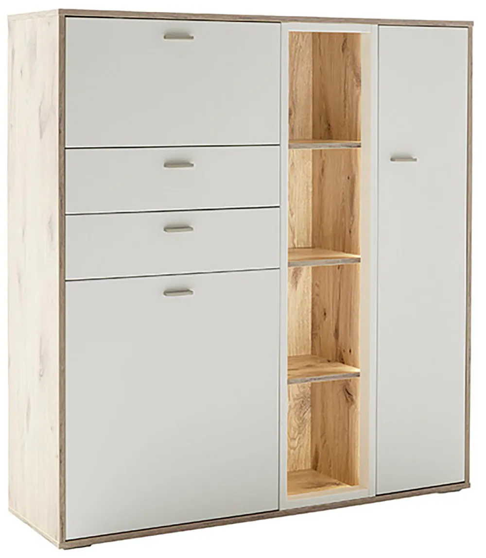 MCA furniture Highboard "SANTERNO", mit 2 Türen, 2 Schubkästen,gedämpft, 1 günstig online kaufen