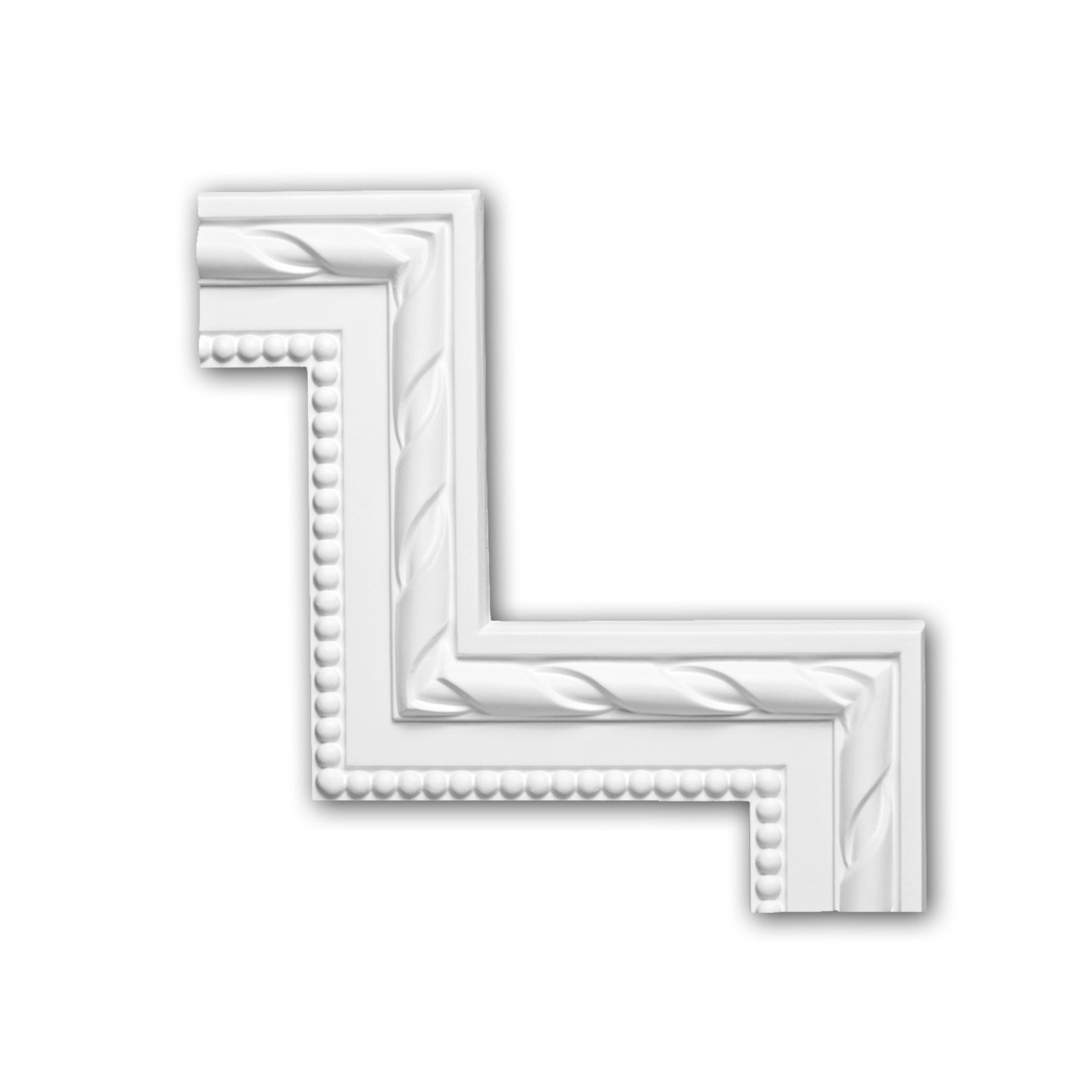 PROFHOME 152294 Eckelement für Wandleiste Zierelement dekoratives Element 2 günstig online kaufen