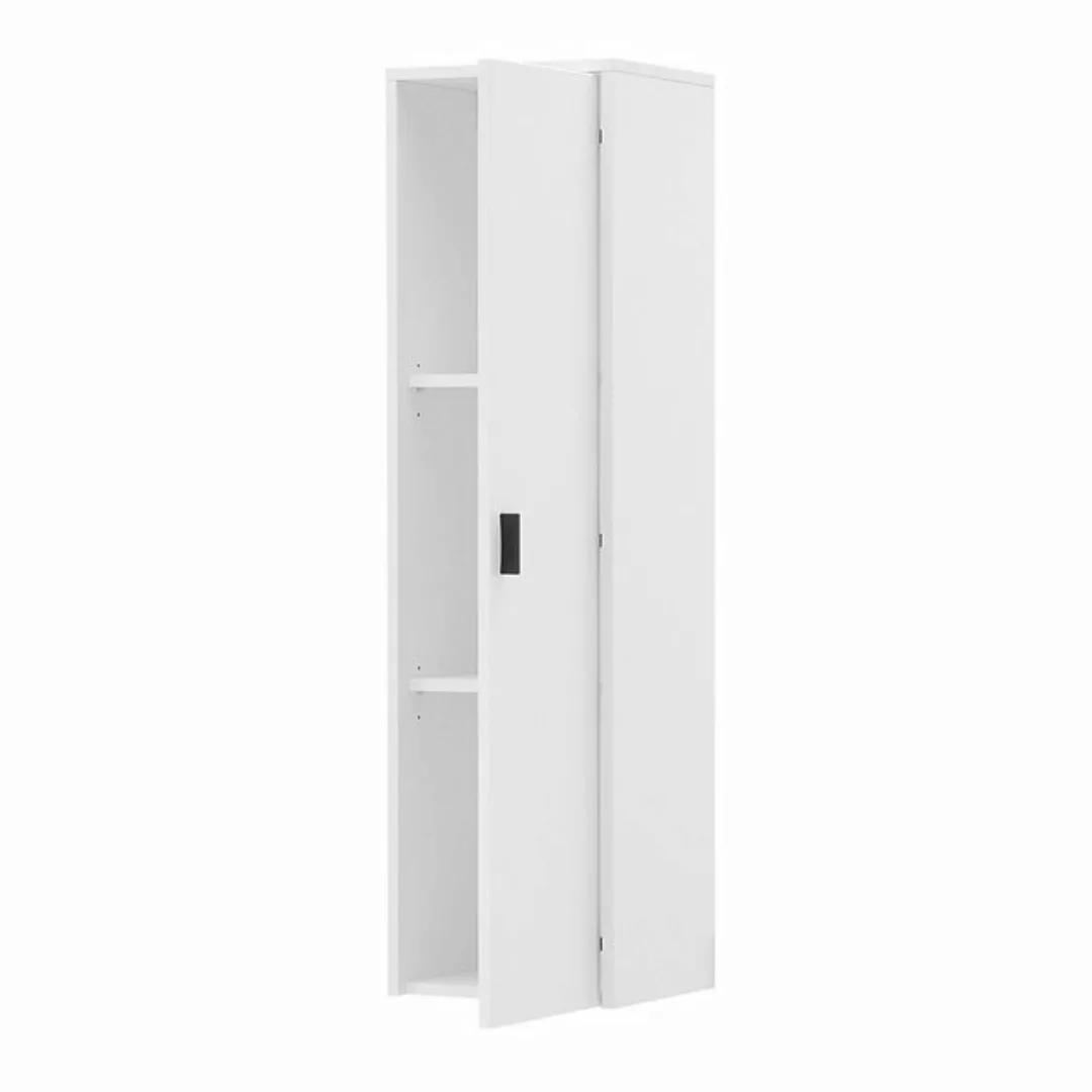 Lomadox Stauraumschrank HUNTER-61 weiß matt Wandschrank Schrank Tür 32,9x12 günstig online kaufen