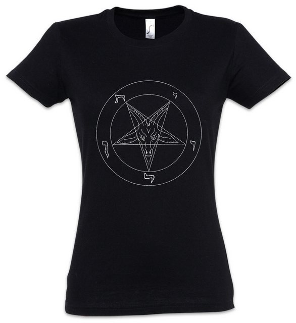 Urban Backwoods Print-Shirt Sigil Of Baphomet Damen T-Shirt Aleister Pentag günstig online kaufen