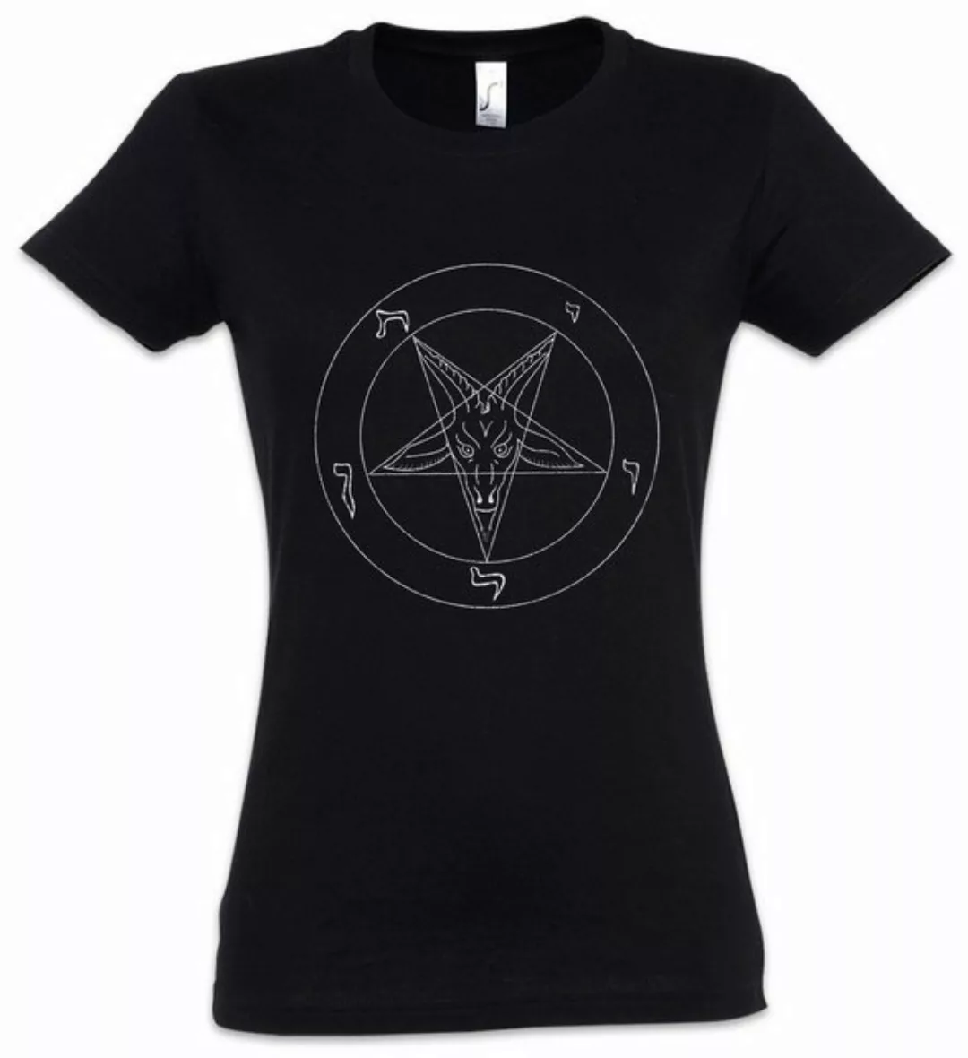 Urban Backwoods Print-Shirt Sigil Of Baphomet Damen T-Shirt Aleister Pentag günstig online kaufen