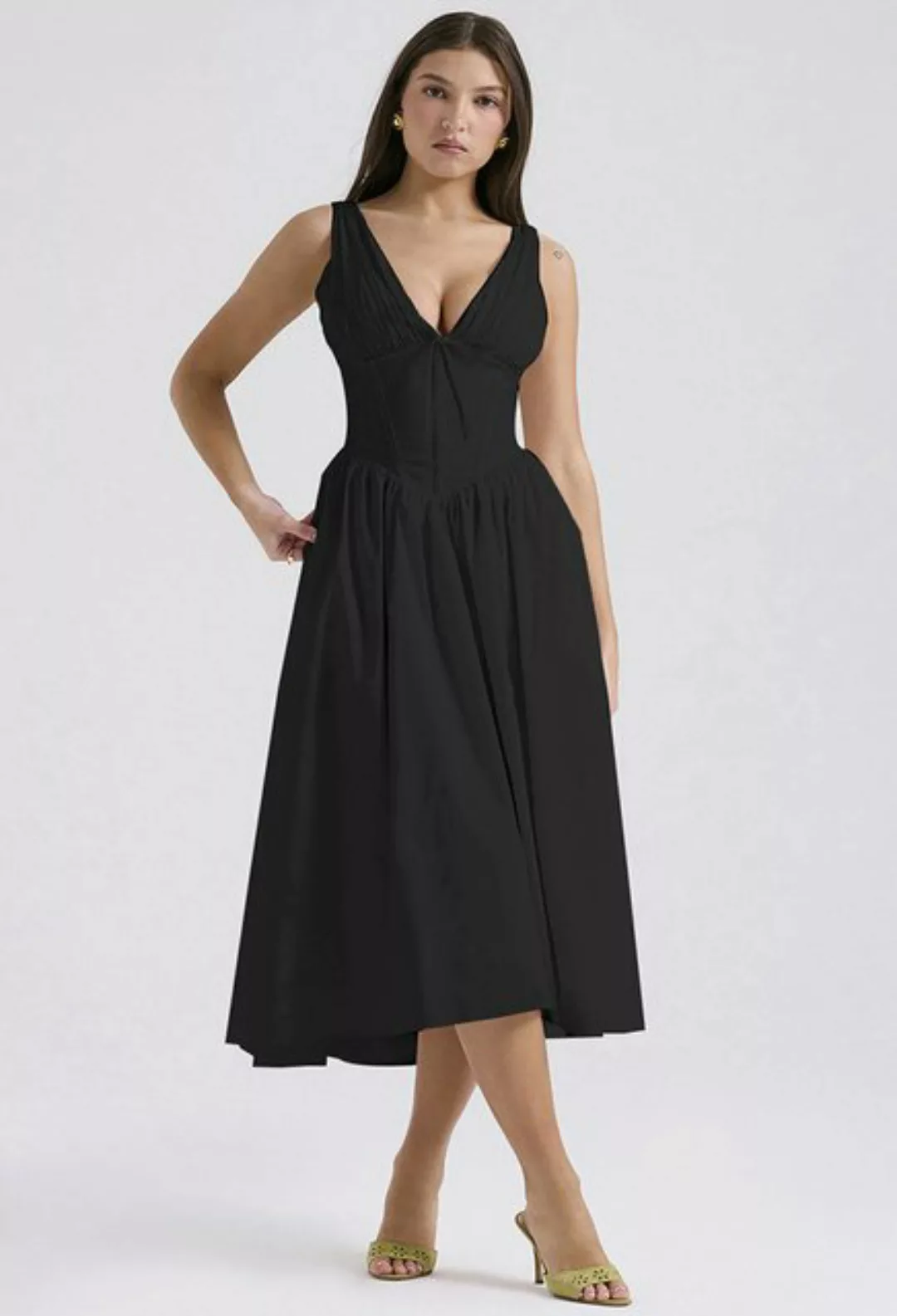 SEGUEN Sommerkleid Sommer Temperament elegante Mode hohe Taille rückenfreie günstig online kaufen