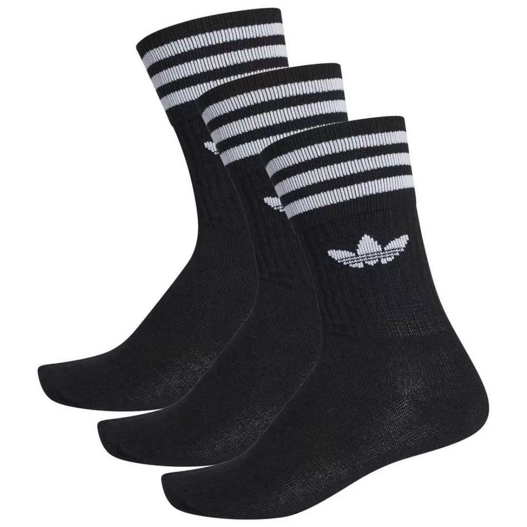Adidas Originals Solid Crew Socken EU 39-42 black / white günstig online kaufen