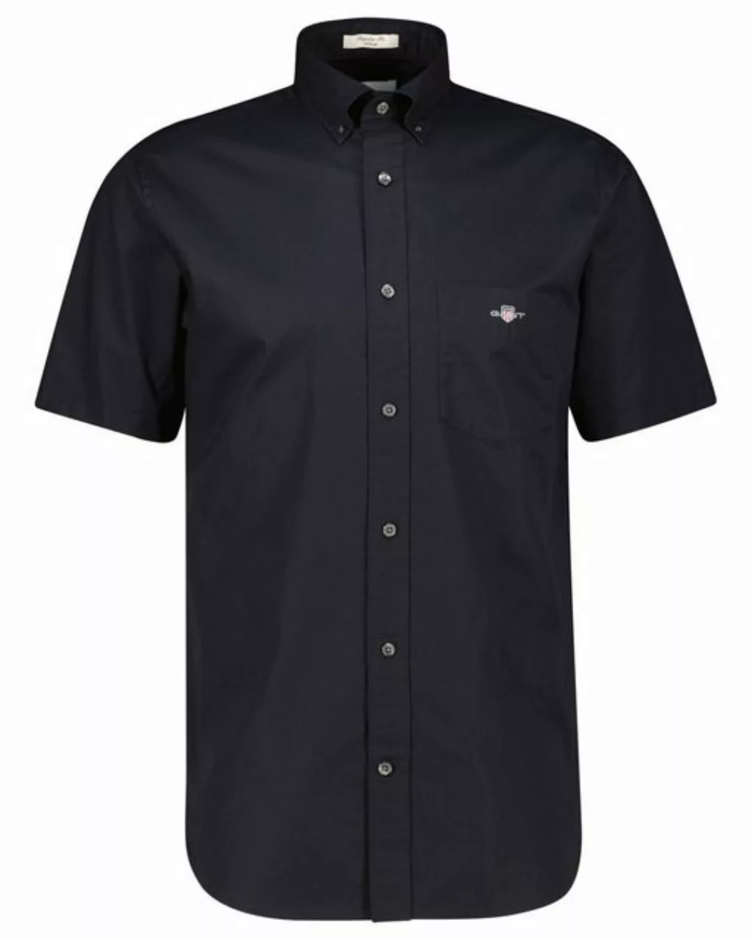 Gant Kurzarmhemd Regular Fit Popeline Hemd leicht strapazierfähig pflegelei günstig online kaufen