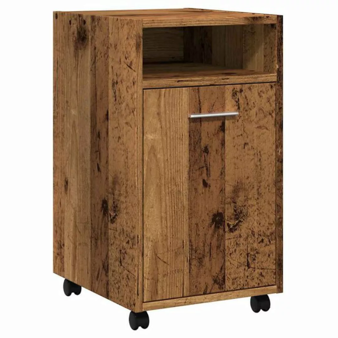 vidaXL Aktenschrank Schrank mit Rollen Altholz-Optik 33x38x60 cm Holzwerkst günstig online kaufen