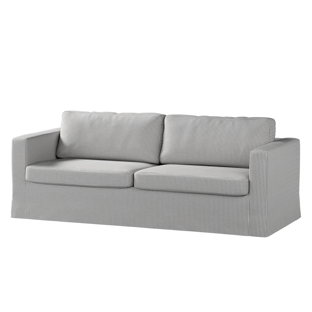 Bezug für Karlstad 3-Sitzer Sofa nicht ausklappbar, lang, schwarz-beige, Be günstig online kaufen