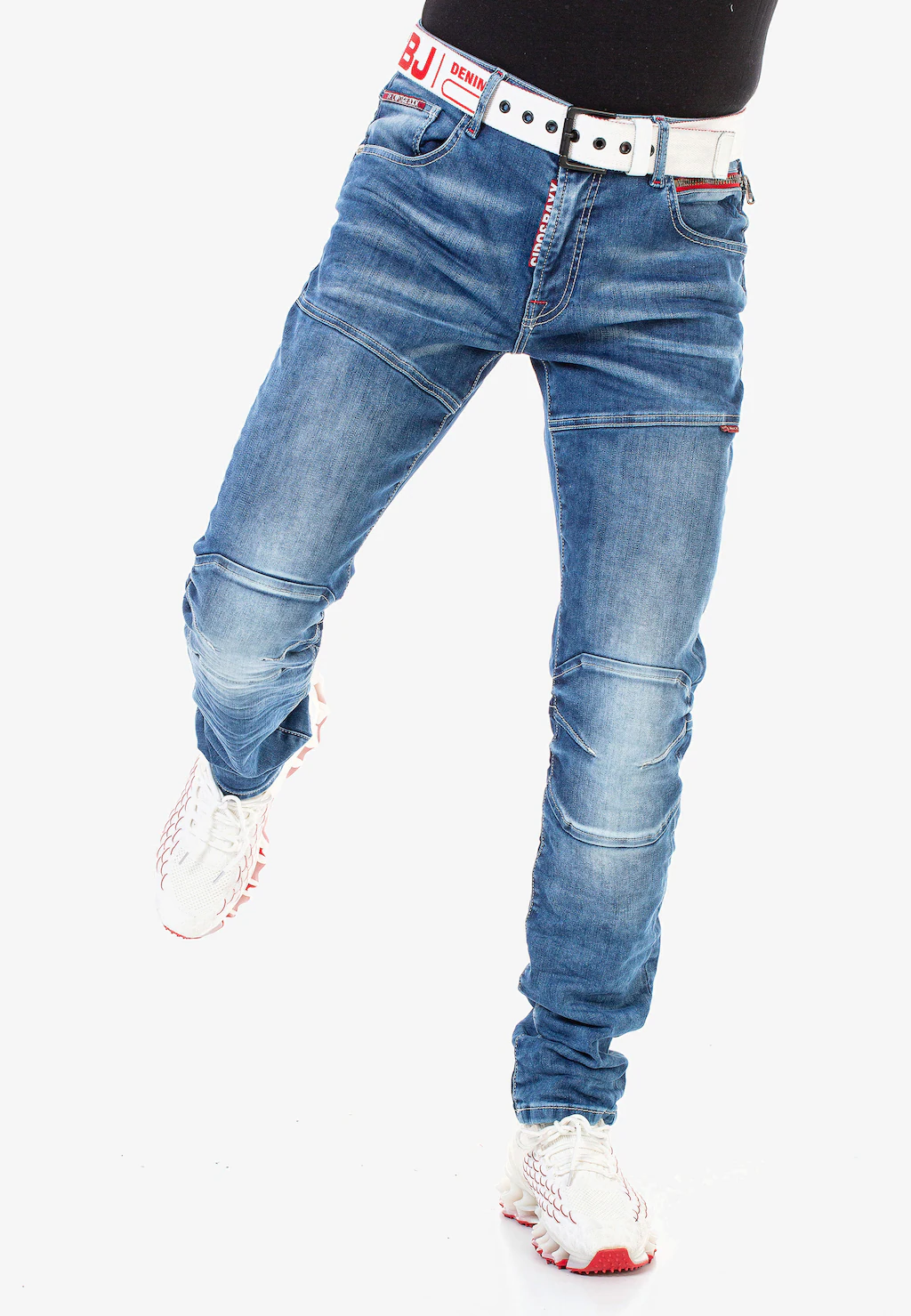 Cipo & Baxx Straight-Jeans, mit trendigen Ziernähten günstig online kaufen