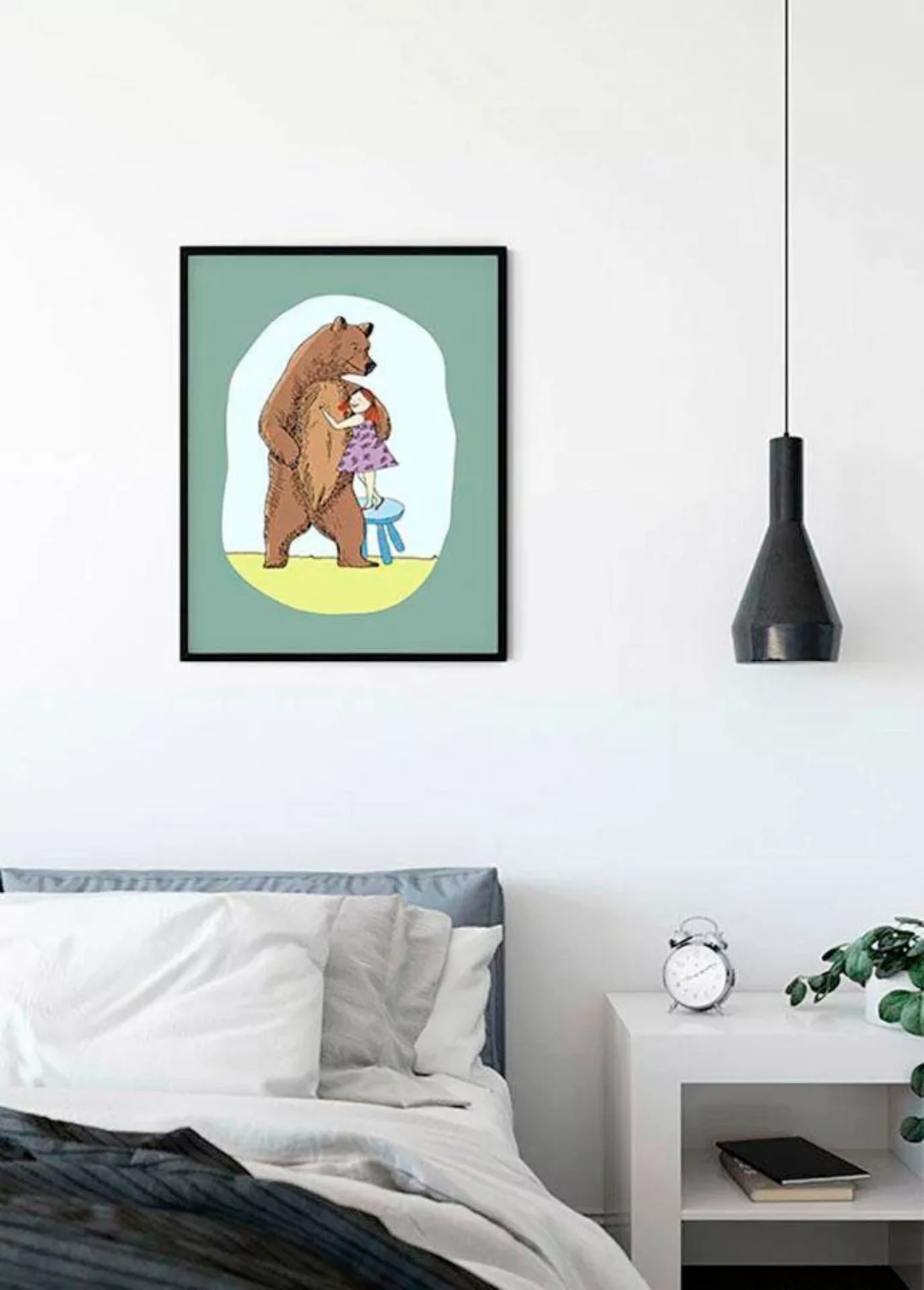 Komar Poster "Lili and Bear", Figuren, (1 St.), Kinderzimmer, Schlafzimmer, günstig online kaufen