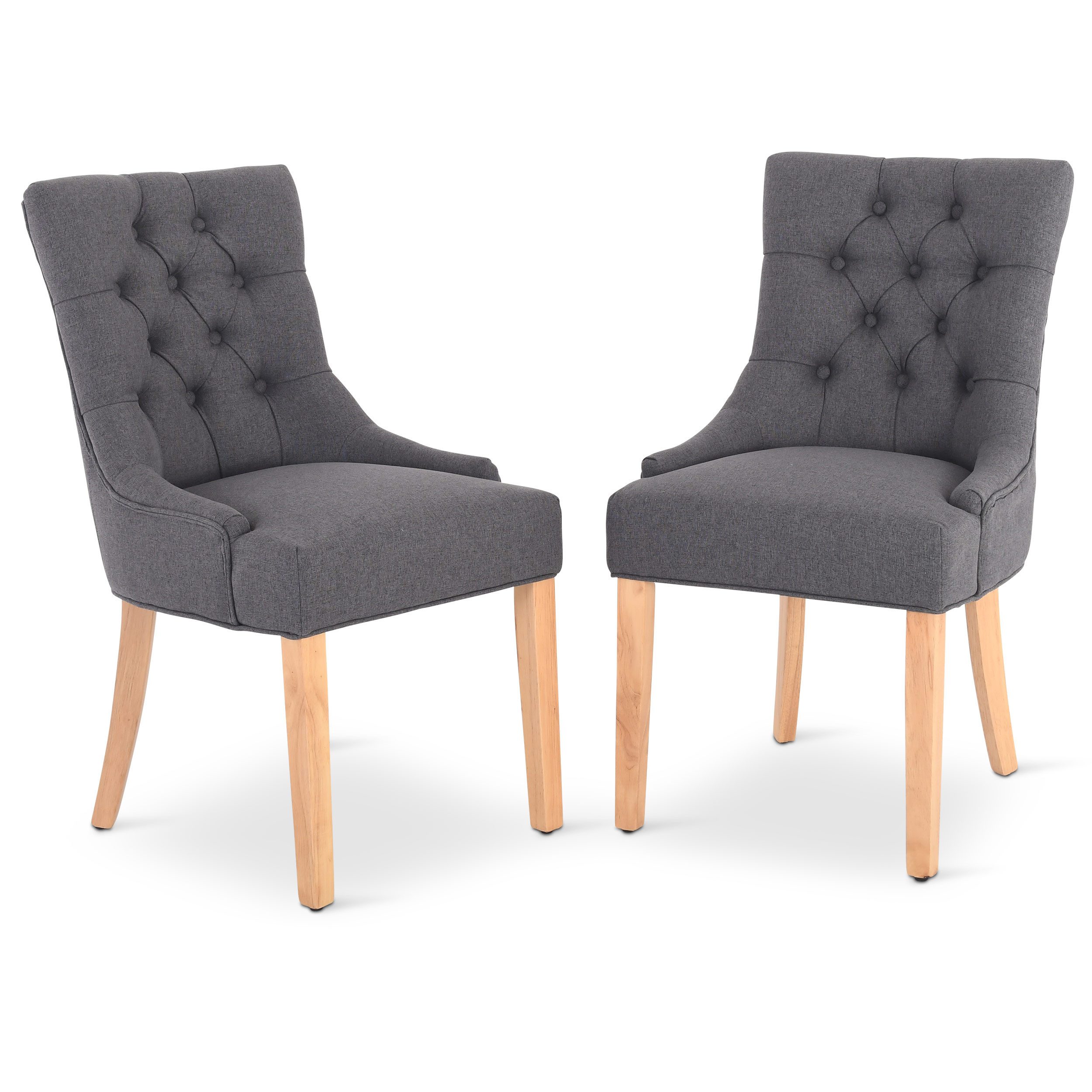Raburg Esszimmerstuhl Polsterstuhl mit Chesterfield-Design, Beine günstig online kaufen
