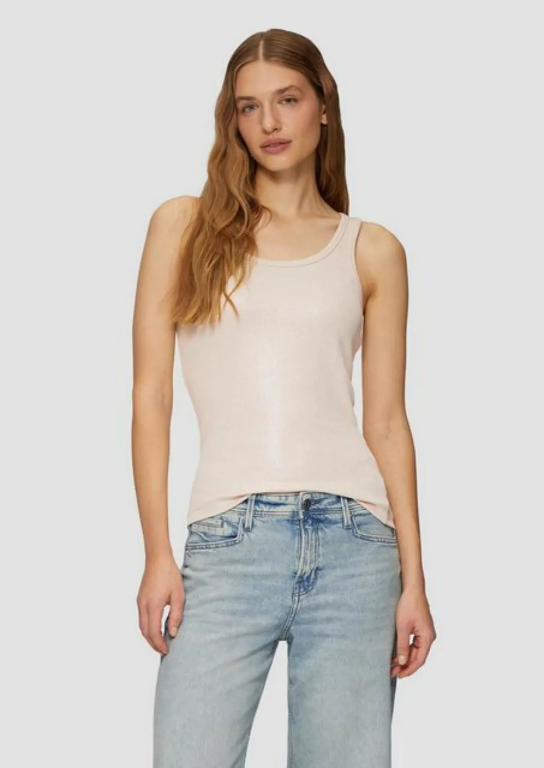 s.Oliver Shirttop Top mit Glitzer-Effekt günstig online kaufen