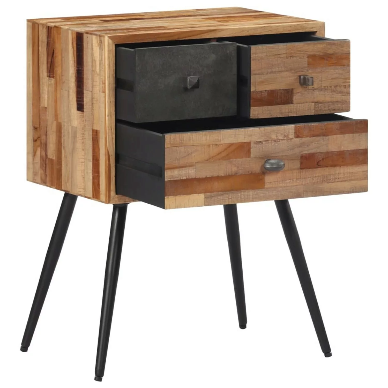 vidaXL Nachttisch 47x31,5x60 cm Massivholz Teak günstig online kaufen