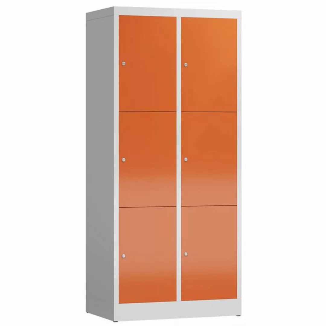 Steelboxx Fächerschrank ClassiX Schließfachschrank, 2 Abteile à 3 Fächer, 1 günstig online kaufen