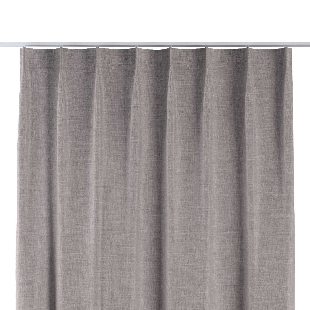 Vorhang mit flämischen 1-er Falten, hellgrau, Blackout (verdunkelnd) (269-6 günstig online kaufen