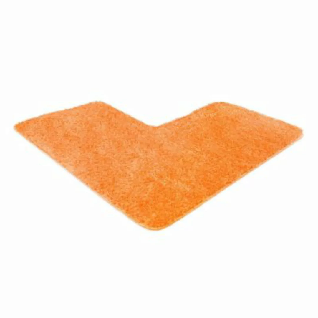 WohnDirect Badematte, Badteppich Florenz rutschhemmend und waschbar orange günstig online kaufen