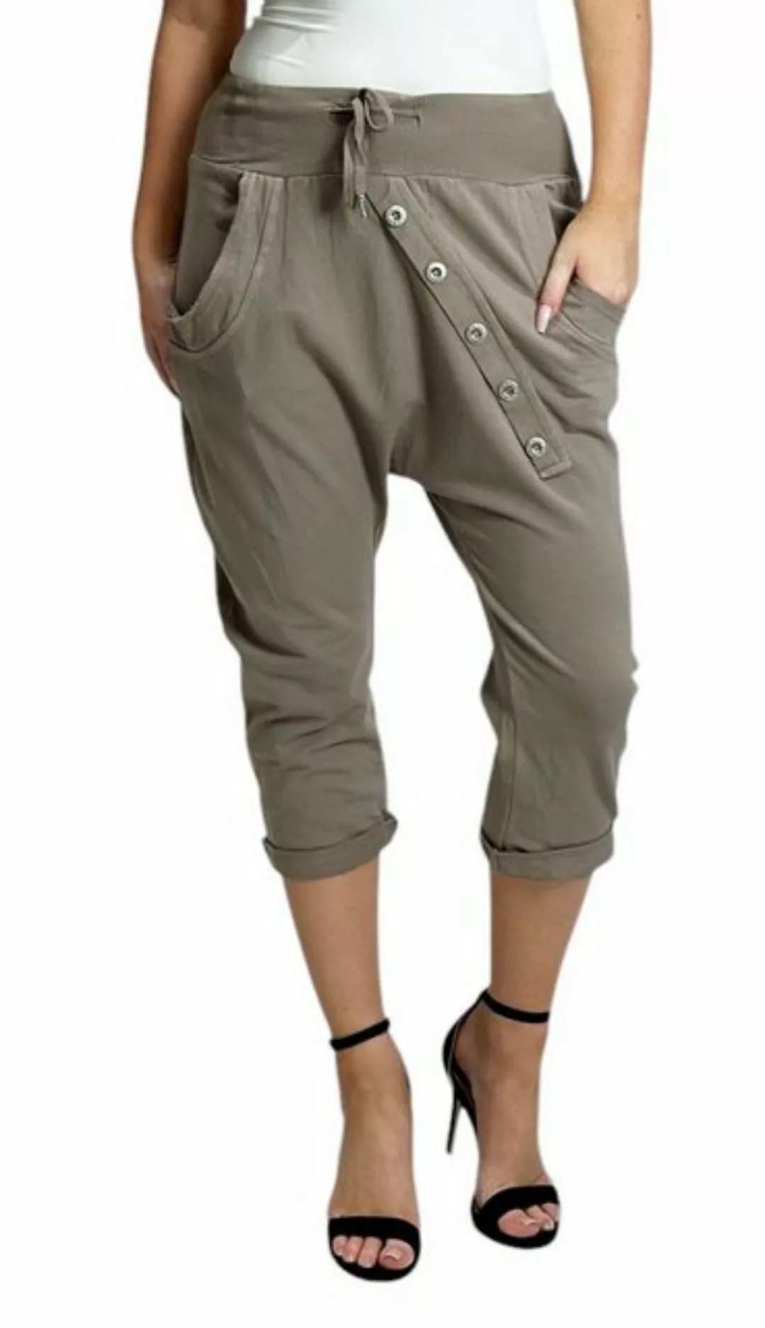 Mississhop Caprihose Damen Capri Hose Boyfriend Hose Jogginghose M.168 günstig online kaufen