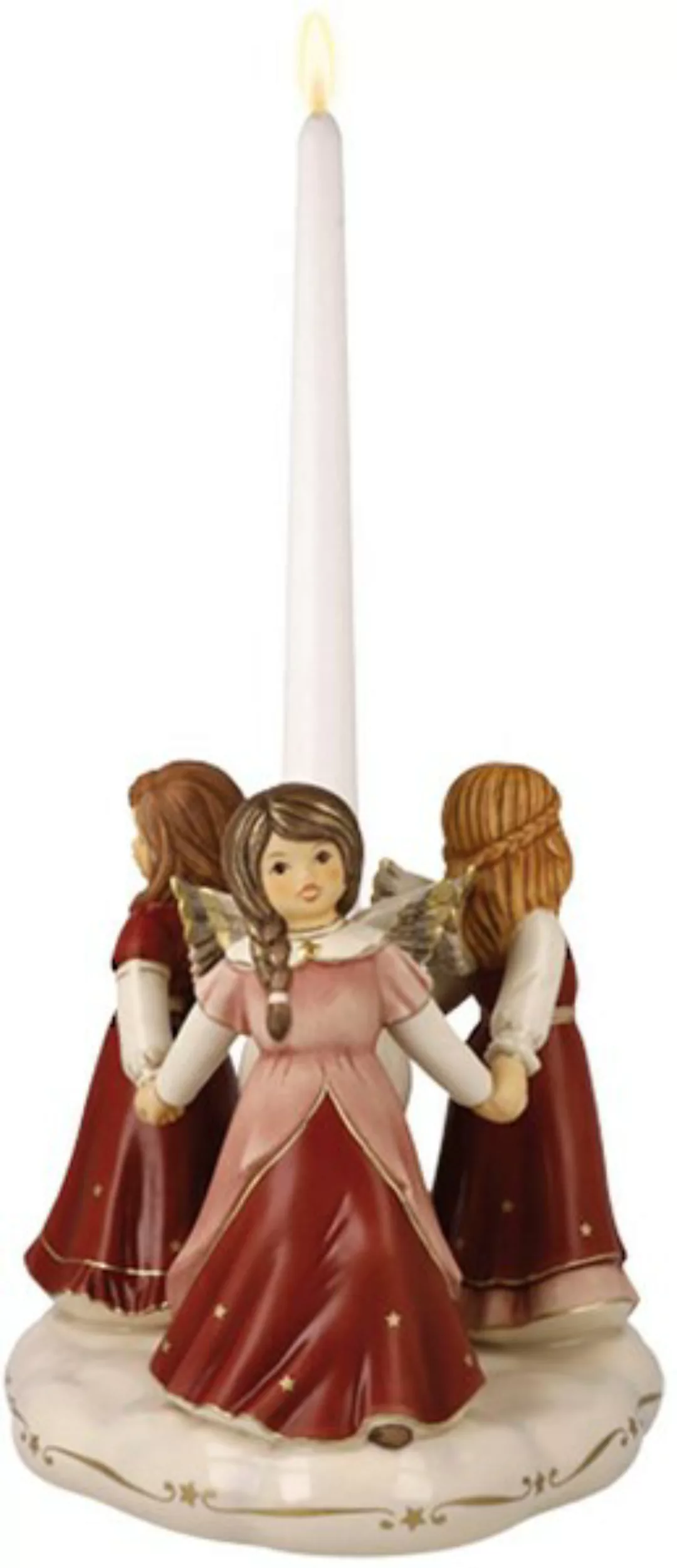 Goebel Kerzenhalter »Engelfigur Himmlischer Reigen, Ø ca. 19 cm, Stabkerzen günstig online kaufen