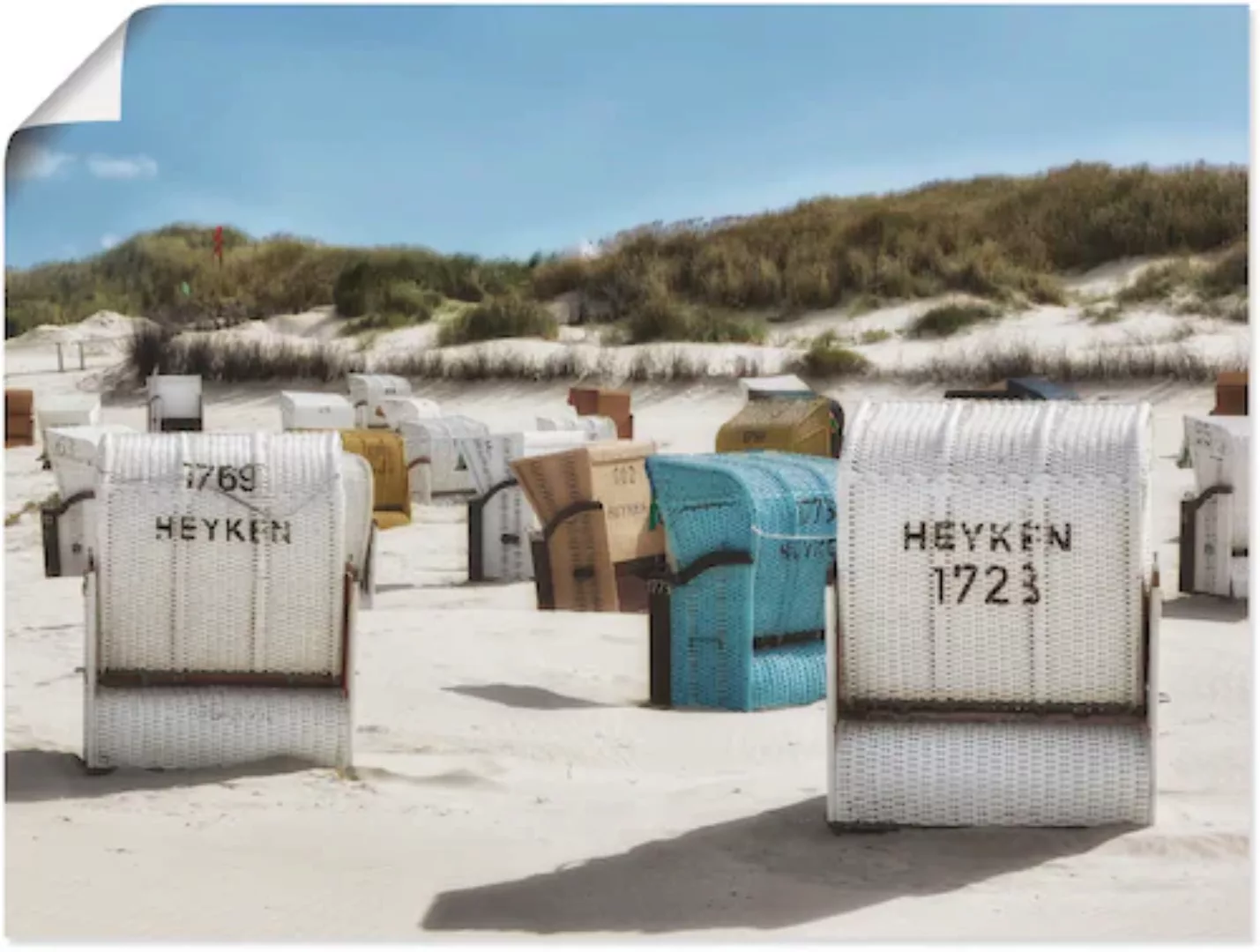 Artland Wandbild "Ein Tag am Meer", Strand, (1 St.) günstig online kaufen