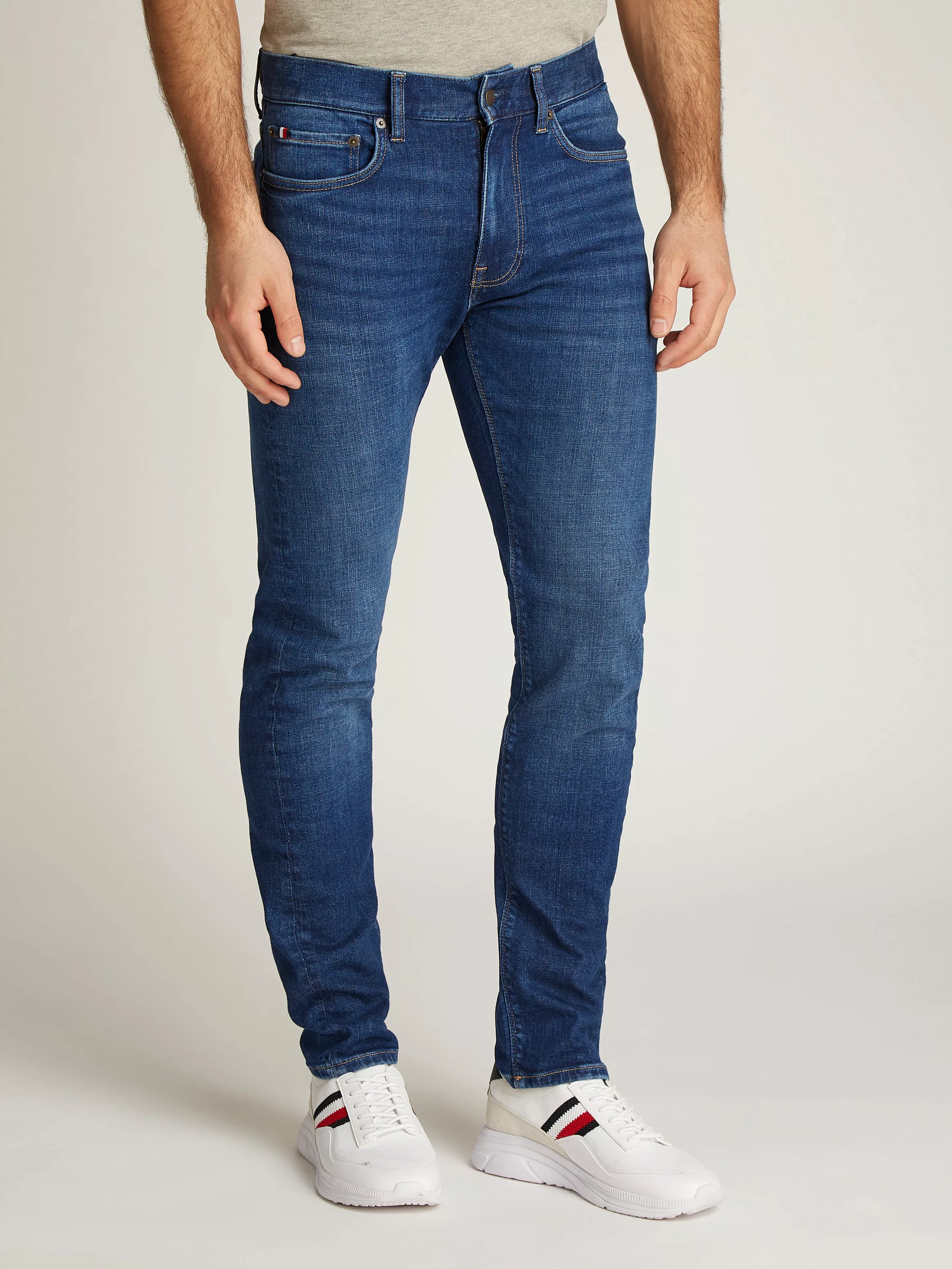 Tommy Hilfiger Slim-fit-Jeans "SLIM BLEECKER PSTR TEXAS INDIGO", in blauer günstig online kaufen